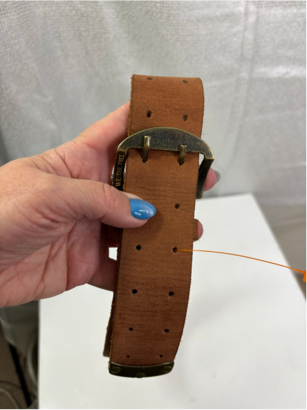Women's We The Free Brown Leather Belt One Size